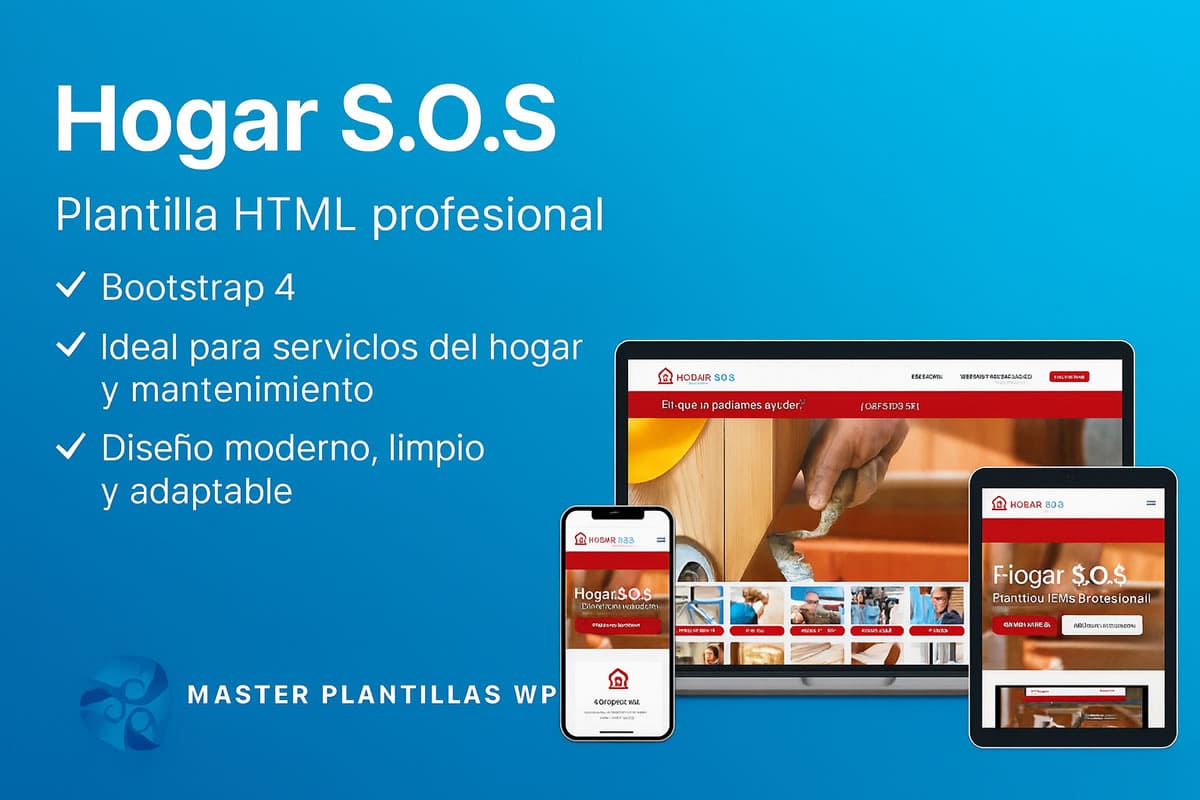 Sos Html Plantilla Hogar SOS HTML Gratis | Master Plantillas WP